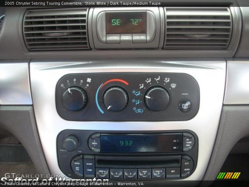 Stone White / Dark Taupe/Medium Taupe 2005 Chrysler Sebring Touring Convertible