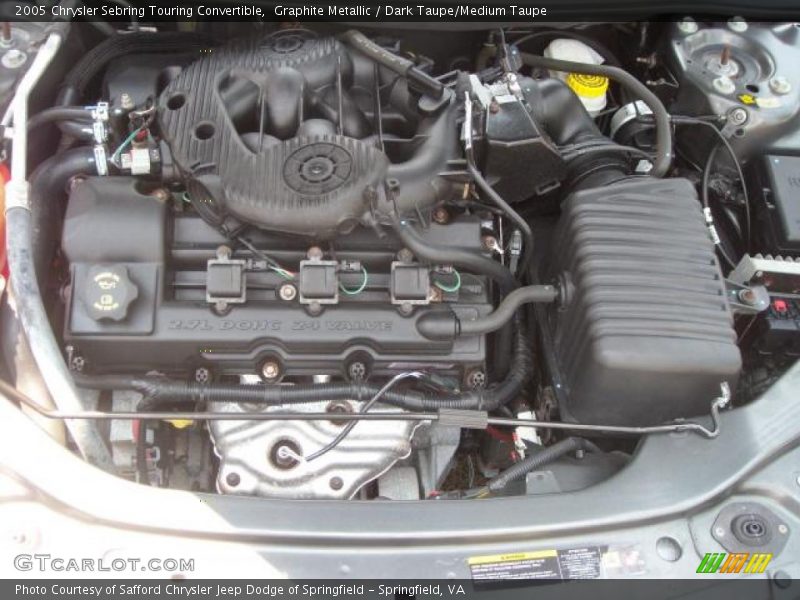 Graphite Metallic / Dark Taupe/Medium Taupe 2005 Chrysler Sebring Touring Convertible