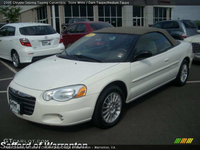 Stone White / Dark Taupe/Medium Taupe 2005 Chrysler Sebring Touring Convertible