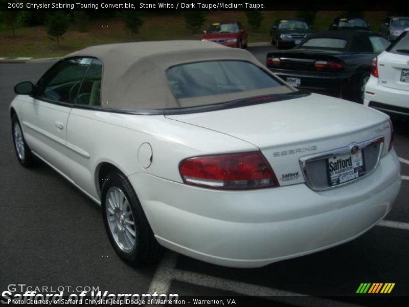 Stone White / Dark Taupe/Medium Taupe 2005 Chrysler Sebring Touring Convertible