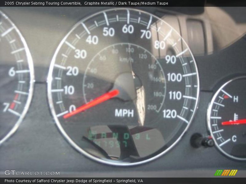 Graphite Metallic / Dark Taupe/Medium Taupe 2005 Chrysler Sebring Touring Convertible