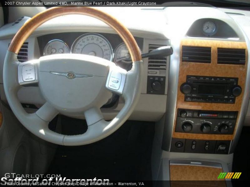 Marine Blue Pearl / Dark Khaki/Light Graystone 2007 Chrysler Aspen Limited 4WD
