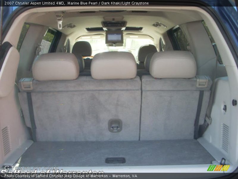Marine Blue Pearl / Dark Khaki/Light Graystone 2007 Chrysler Aspen Limited 4WD