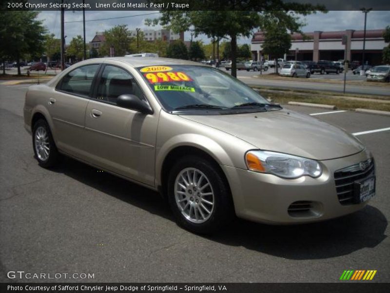Linen Gold Metallic Pearl / Taupe 2006 Chrysler Sebring Sedan