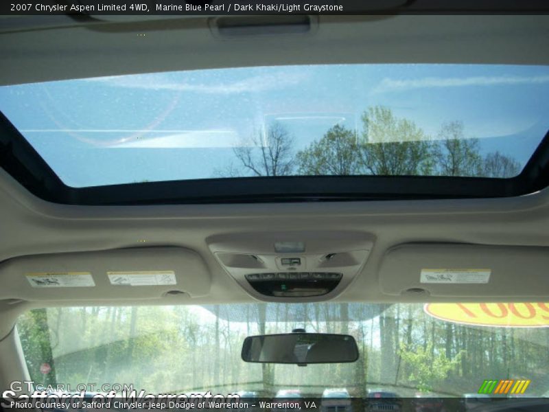 Marine Blue Pearl / Dark Khaki/Light Graystone 2007 Chrysler Aspen Limited 4WD