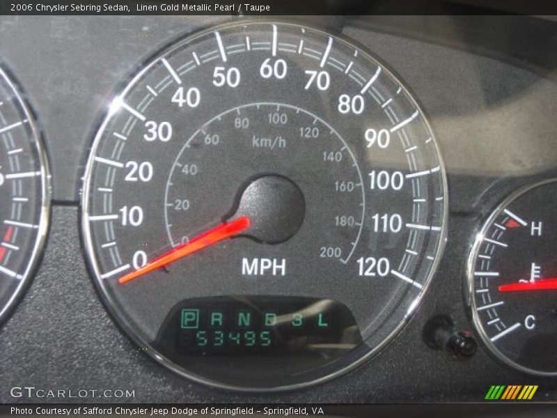 Linen Gold Metallic Pearl / Taupe 2006 Chrysler Sebring Sedan