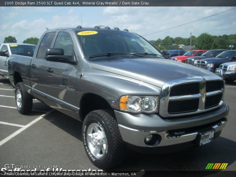 Mineral Gray Metallic / Dark Slate Gray 2005 Dodge Ram 2500 SLT Quad Cab 4x4