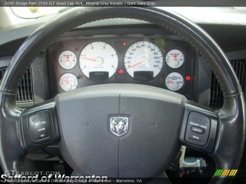 Mineral Gray Metallic / Dark Slate Gray 2005 Dodge Ram 2500 SLT Quad Cab 4x4