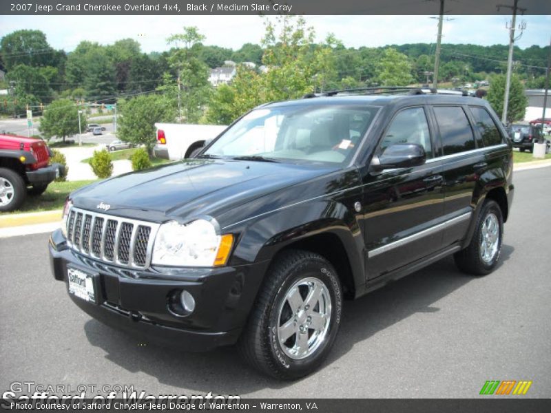 Black / Medium Slate Gray 2007 Jeep Grand Cherokee Overland 4x4