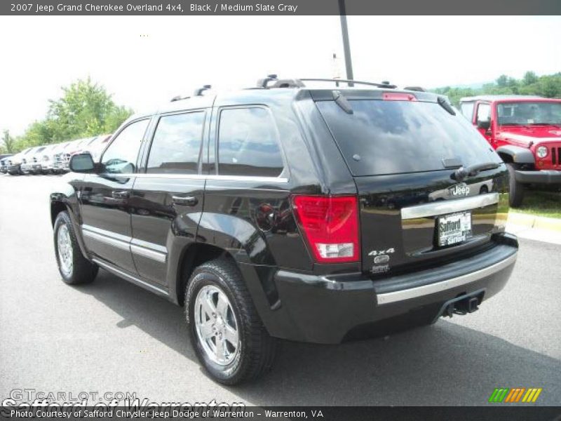 Black / Medium Slate Gray 2007 Jeep Grand Cherokee Overland 4x4