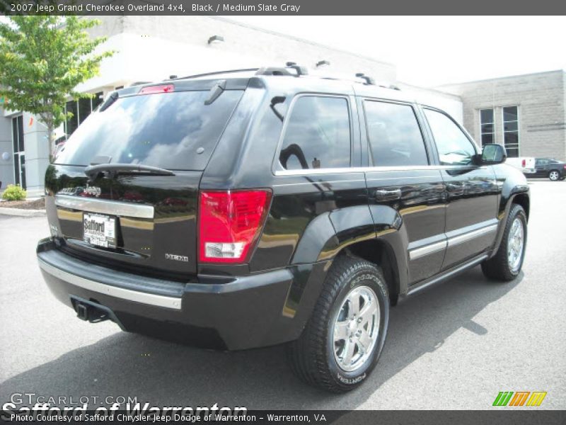 Black / Medium Slate Gray 2007 Jeep Grand Cherokee Overland 4x4