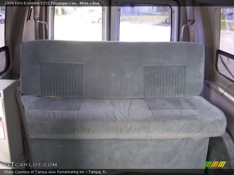 White / Blue 1994 Ford Econoline E150 Passenger Van