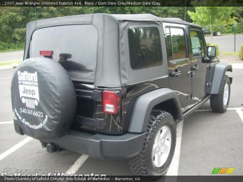 Black / Dark Slate Gray/Medium Slate Gray 2007 Jeep Wrangler Unlimited Rubicon 4x4