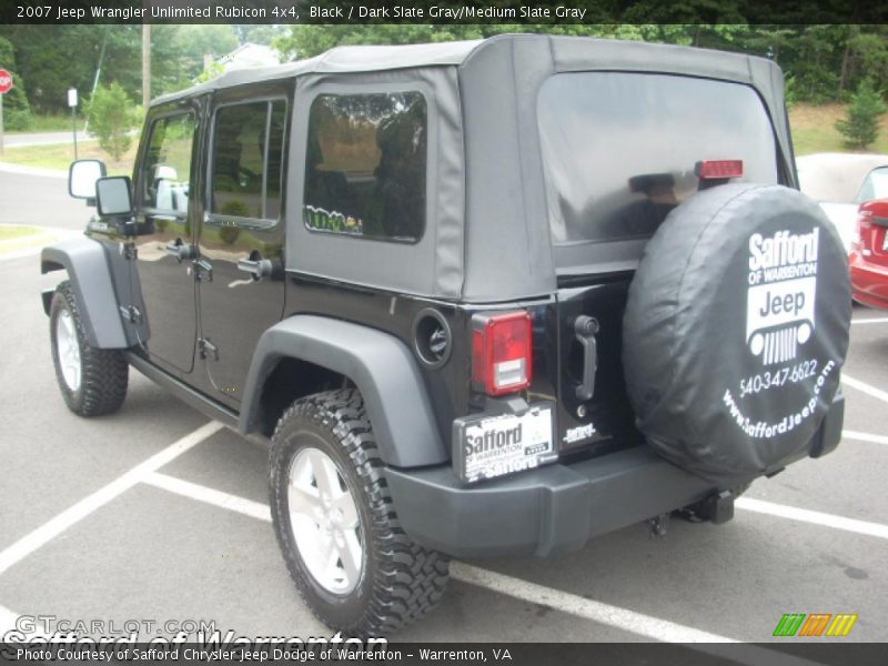 Black / Dark Slate Gray/Medium Slate Gray 2007 Jeep Wrangler Unlimited Rubicon 4x4