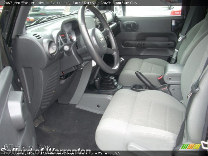 Black / Dark Slate Gray/Medium Slate Gray 2007 Jeep Wrangler Unlimited Rubicon 4x4