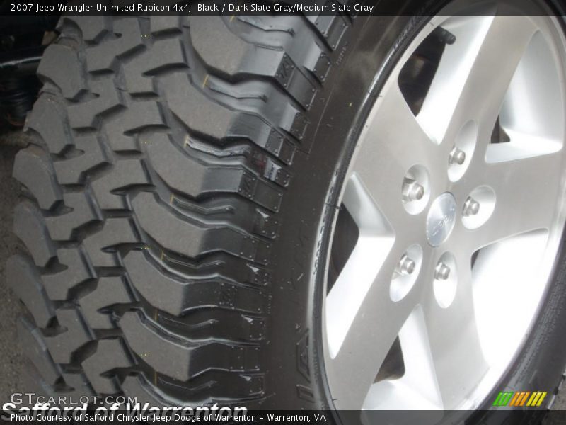 Black / Dark Slate Gray/Medium Slate Gray 2007 Jeep Wrangler Unlimited Rubicon 4x4