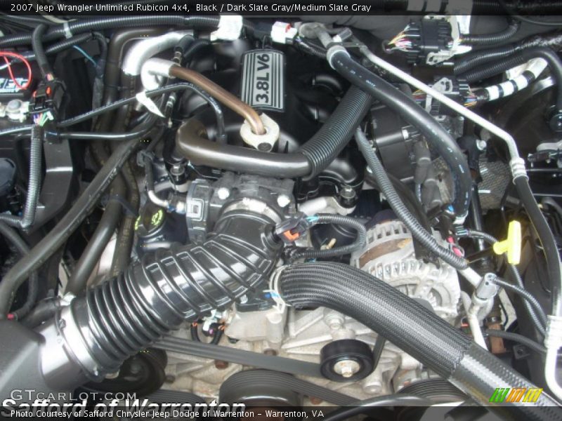 Black / Dark Slate Gray/Medium Slate Gray 2007 Jeep Wrangler Unlimited Rubicon 4x4