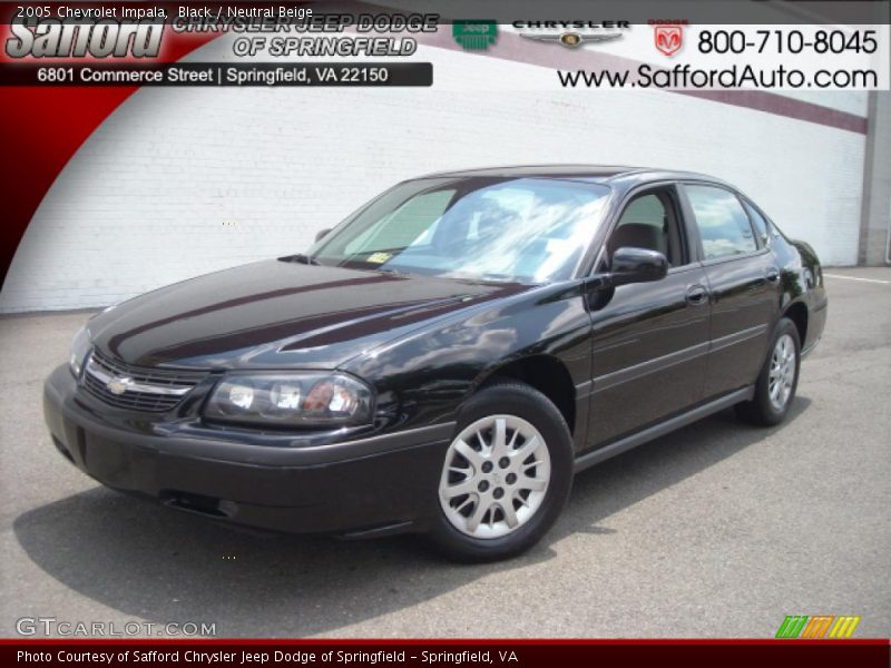 Black / Neutral Beige 2005 Chevrolet Impala