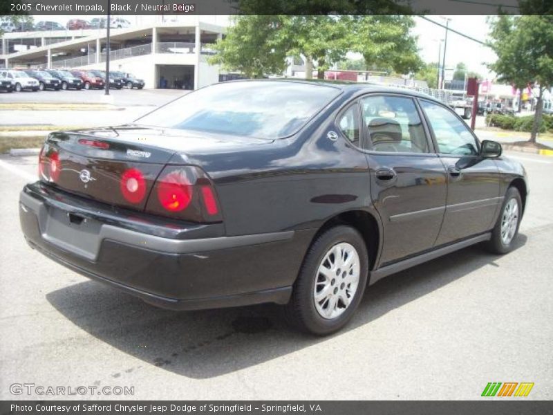 Black / Neutral Beige 2005 Chevrolet Impala