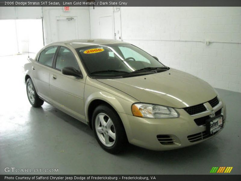 Linen Gold Metallic / Dark Slate Grey 2006 Dodge Stratus SXT Sedan