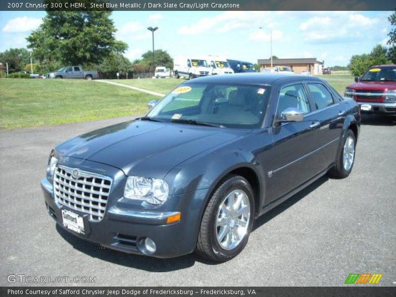Steel Blue Metallic / Dark Slate Gray/Light Graystone 2007 Chrysler 300 C HEMI