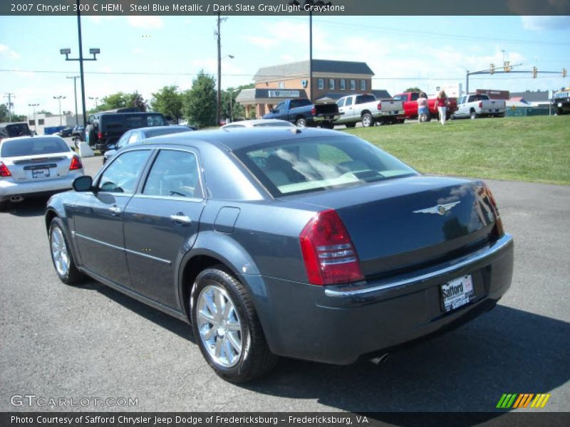 Steel Blue Metallic / Dark Slate Gray/Light Graystone 2007 Chrysler 300 C HEMI