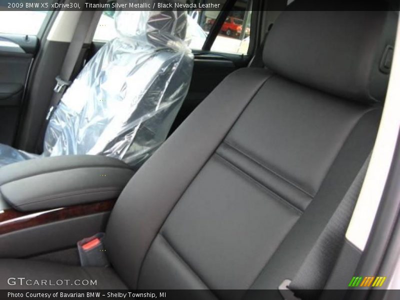 Titanium Silver Metallic / Black Nevada Leather 2009 BMW X5 xDrive30i