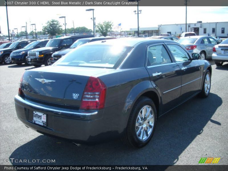 Steel Blue Metallic / Dark Slate Gray/Light Graystone 2007 Chrysler 300 C HEMI