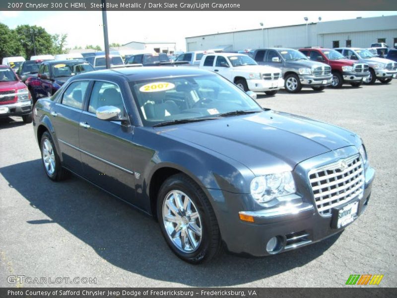 Steel Blue Metallic / Dark Slate Gray/Light Graystone 2007 Chrysler 300 C HEMI