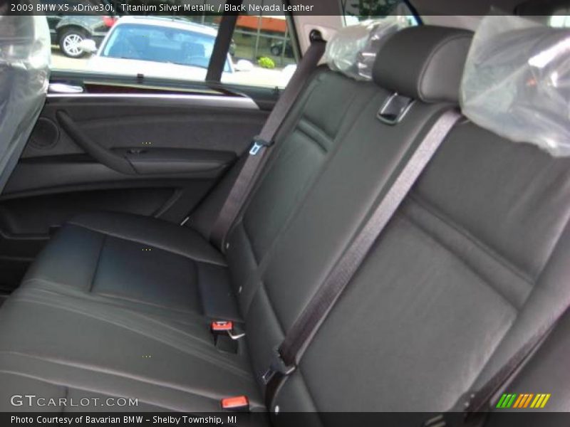 Titanium Silver Metallic / Black Nevada Leather 2009 BMW X5 xDrive30i