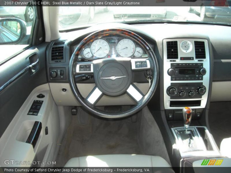 Steel Blue Metallic / Dark Slate Gray/Light Graystone 2007 Chrysler 300 C HEMI