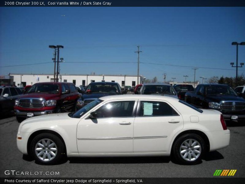 Cool Vanilla White / Dark Slate Gray 2008 Chrysler 300 LX