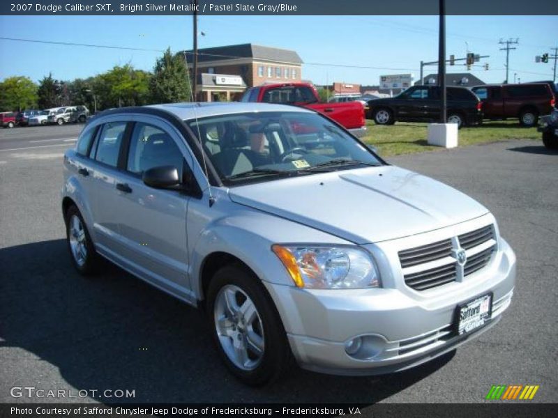 Bright Silver Metallic / Pastel Slate Gray/Blue 2007 Dodge Caliber SXT