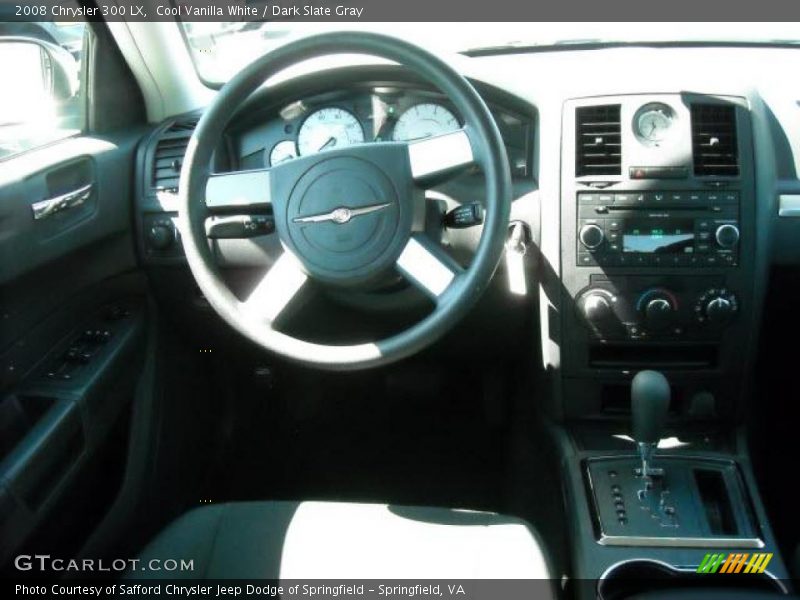 Cool Vanilla White / Dark Slate Gray 2008 Chrysler 300 LX