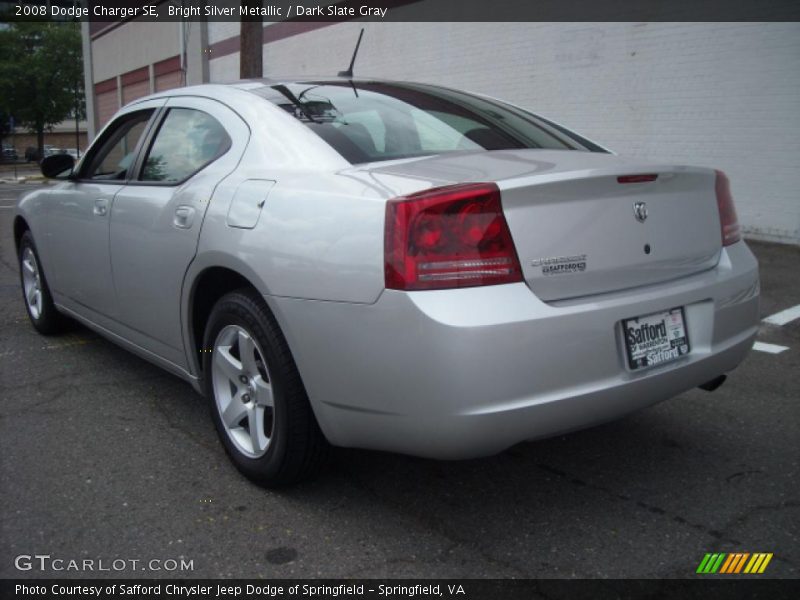 Bright Silver Metallic / Dark Slate Gray 2008 Dodge Charger SE