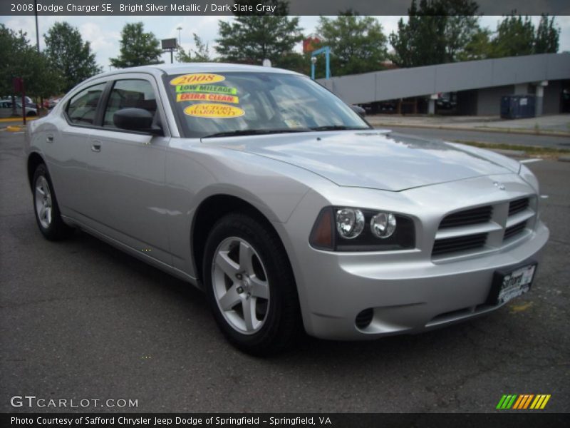 Bright Silver Metallic / Dark Slate Gray 2008 Dodge Charger SE