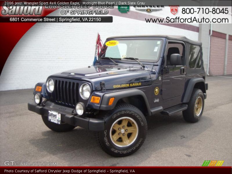 Midnight Blue Pearl / Dark Slate Gray 2006 Jeep Wrangler Sport 4x4 Golden Eagle