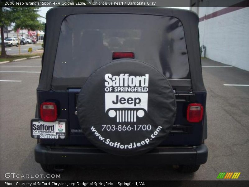 Midnight Blue Pearl / Dark Slate Gray 2006 Jeep Wrangler Sport 4x4 Golden Eagle