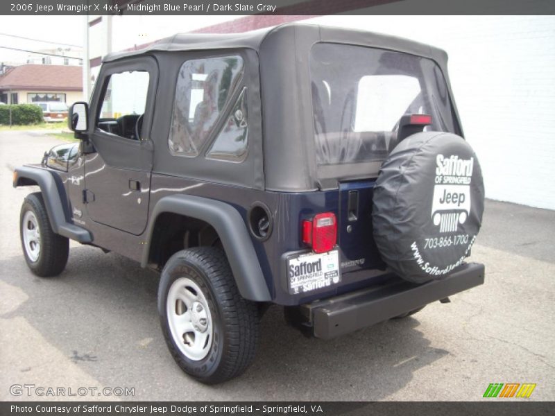 Midnight Blue Pearl / Dark Slate Gray 2006 Jeep Wrangler X 4x4