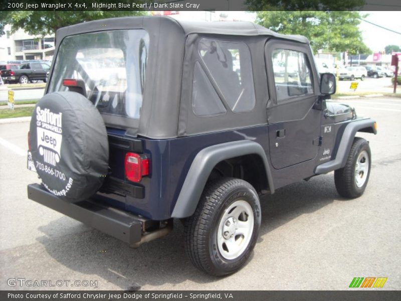 Midnight Blue Pearl / Dark Slate Gray 2006 Jeep Wrangler X 4x4