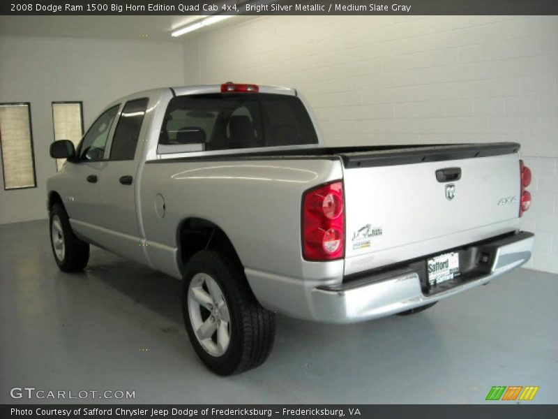 Bright Silver Metallic / Medium Slate Gray 2008 Dodge Ram 1500 Big Horn Edition Quad Cab 4x4