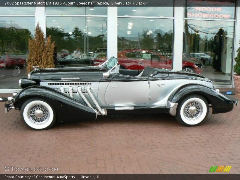 Silver/Black / Black 2002 Speedster Motorcars 1936 Auburn Speedster Replica