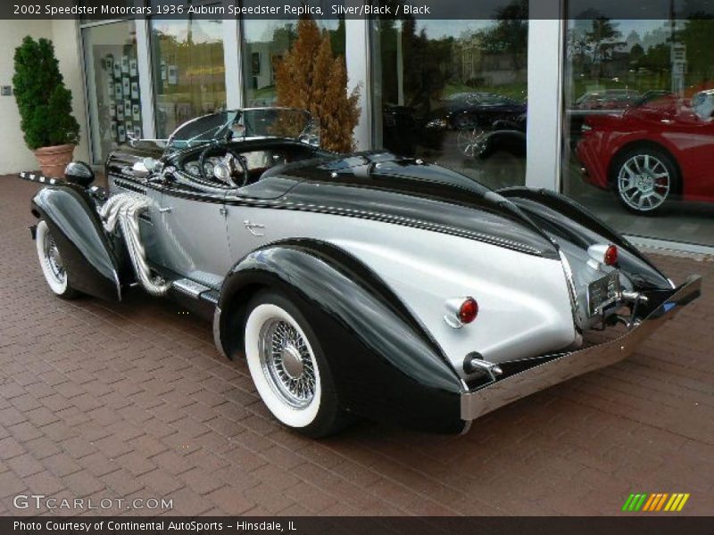 Silver/Black / Black 2002 Speedster Motorcars 1936 Auburn Speedster Replica