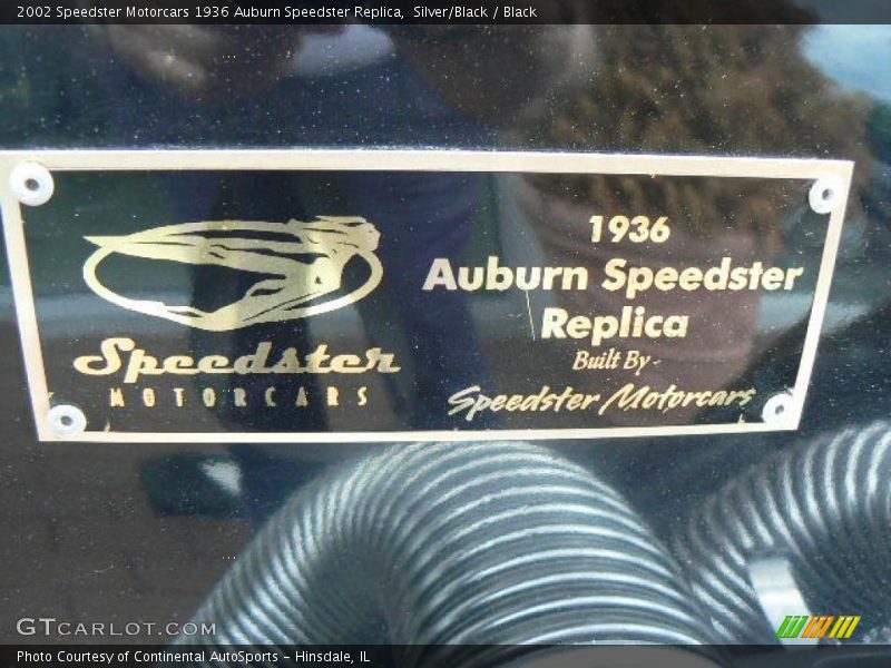 Silver/Black / Black 2002 Speedster Motorcars 1936 Auburn Speedster Replica