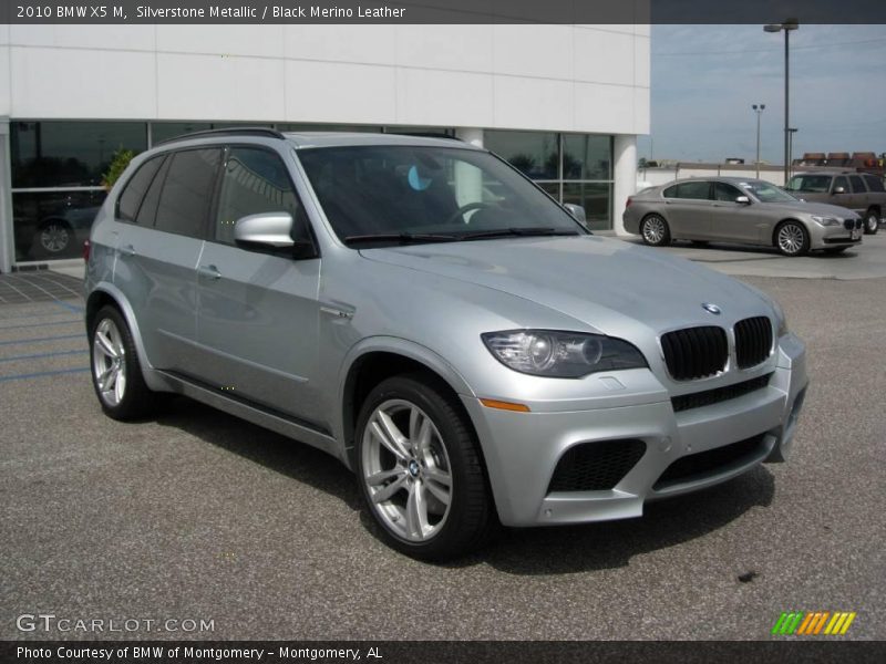 Silverstone Metallic / Black Merino Leather 2010 BMW X5 M