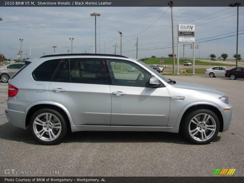 Silverstone Metallic / Black Merino Leather 2010 BMW X5 M