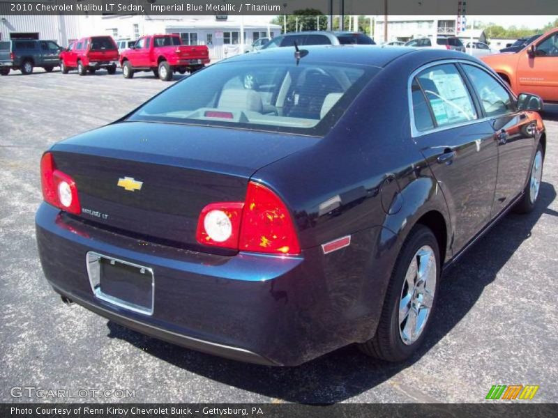 Imperial Blue Metallic / Titanium 2010 Chevrolet Malibu LT Sedan