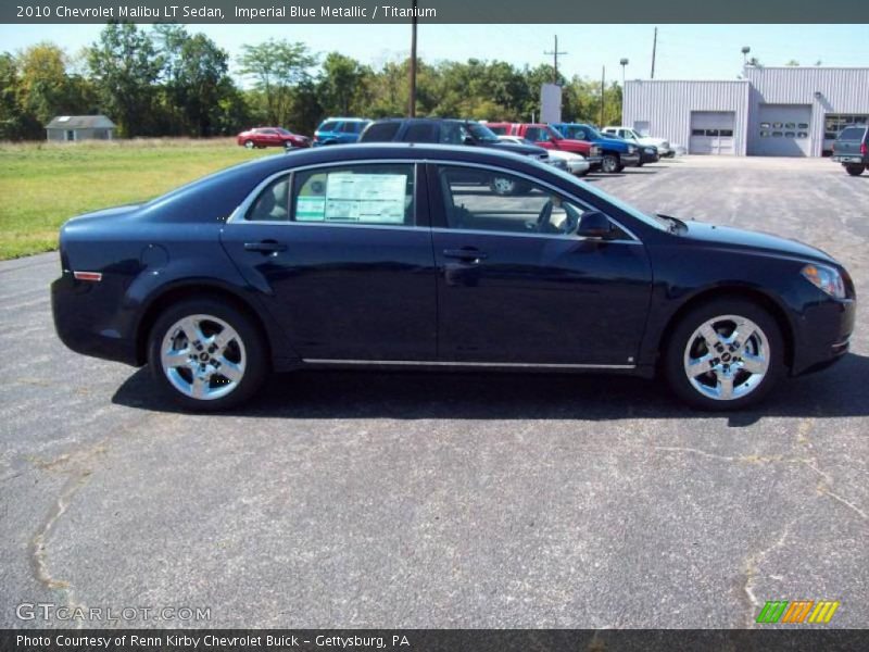 Imperial Blue Metallic / Titanium 2010 Chevrolet Malibu LT Sedan