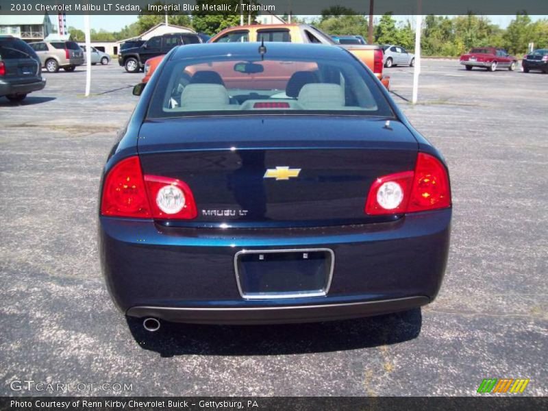 Imperial Blue Metallic / Titanium 2010 Chevrolet Malibu LT Sedan