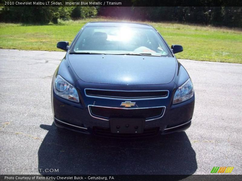 Imperial Blue Metallic / Titanium 2010 Chevrolet Malibu LT Sedan